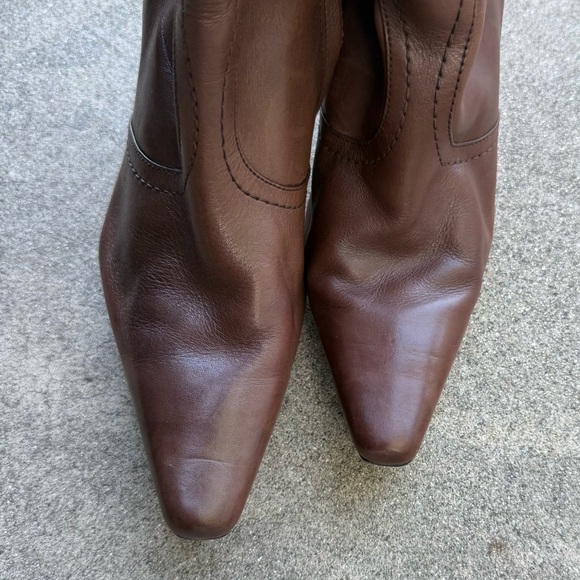 Hillard & Hanson brown leather boots size 7 preloved - Picture 5 of 13